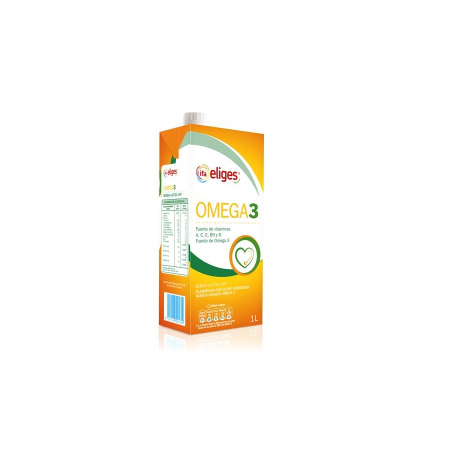 Bebida láctea desnatada IFA ELIGES omega-3 brik 1 l