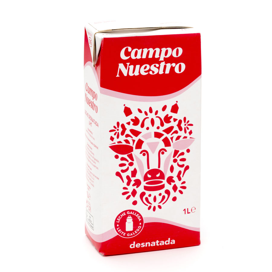 Leche desnatada CAMPONUESTRO brik 1 l