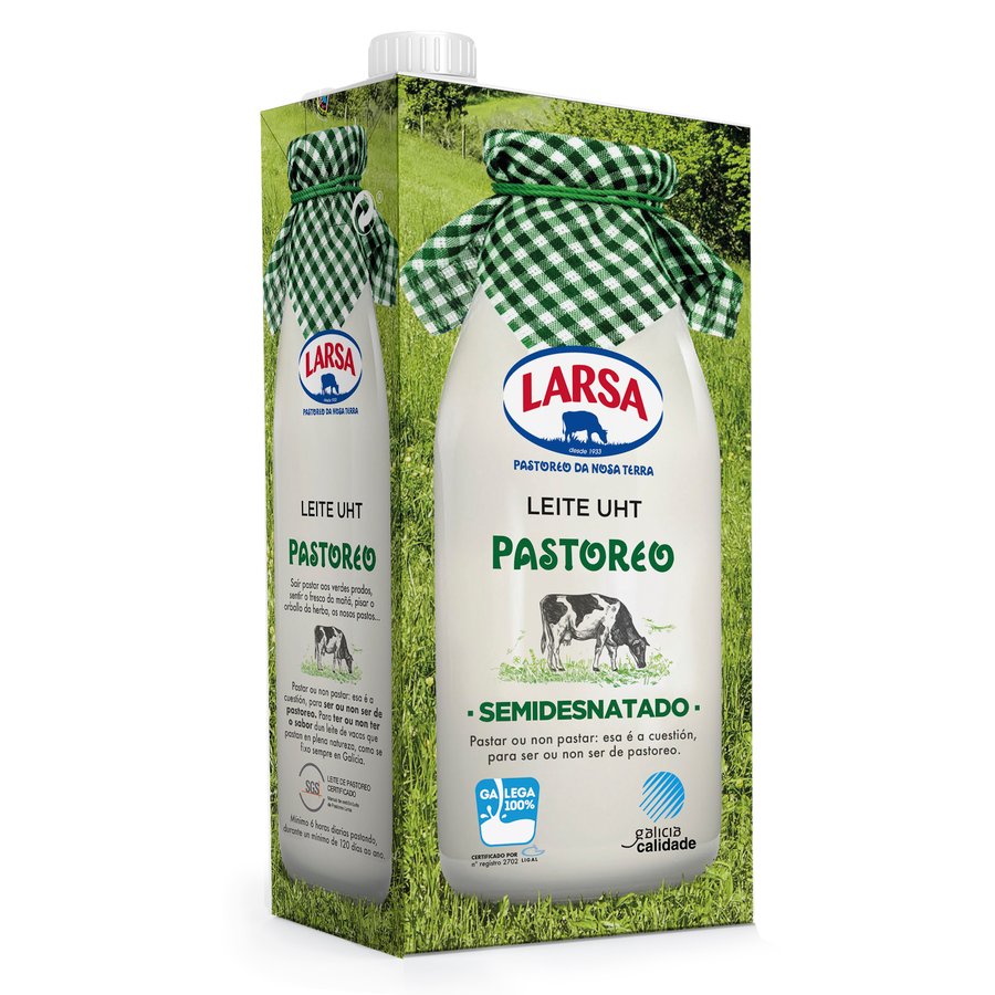 Leche semidesnatada LARSA brik 1 l