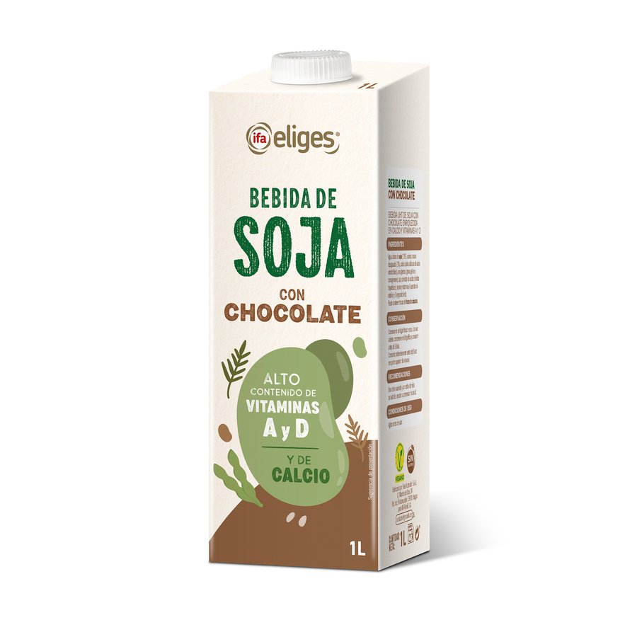 Bebida de soja IFA ELIGES con chocolate 1 l