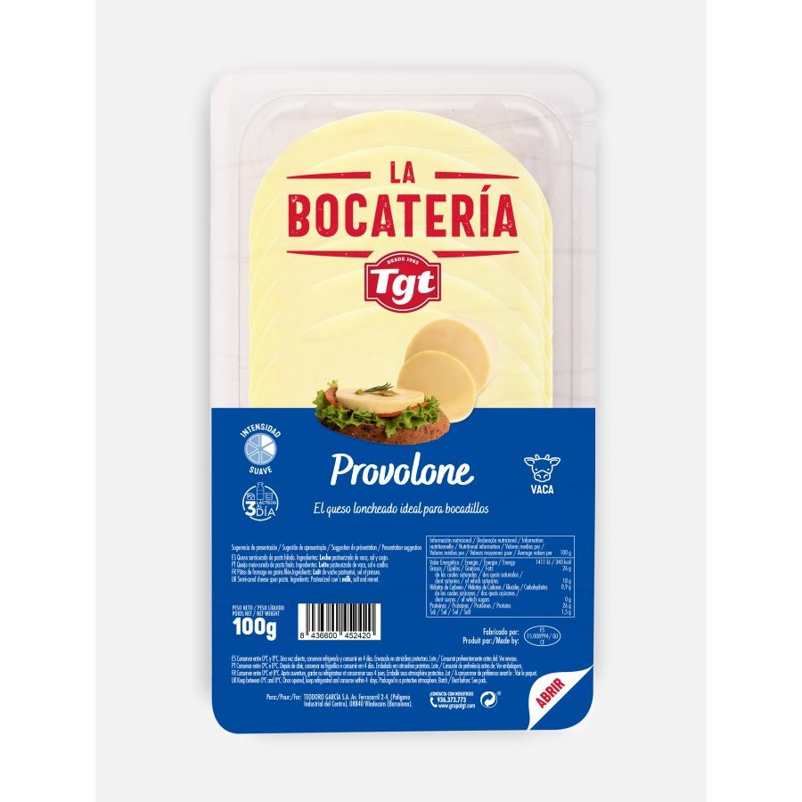 Queso provolone FLOR DE BURGOS lonchas 100 g