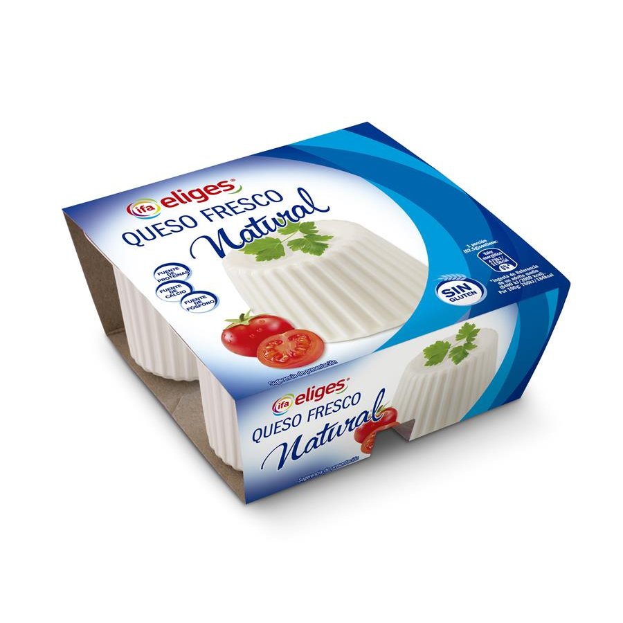 Queso fresco natural IFA ELIGES 4X62,5 g