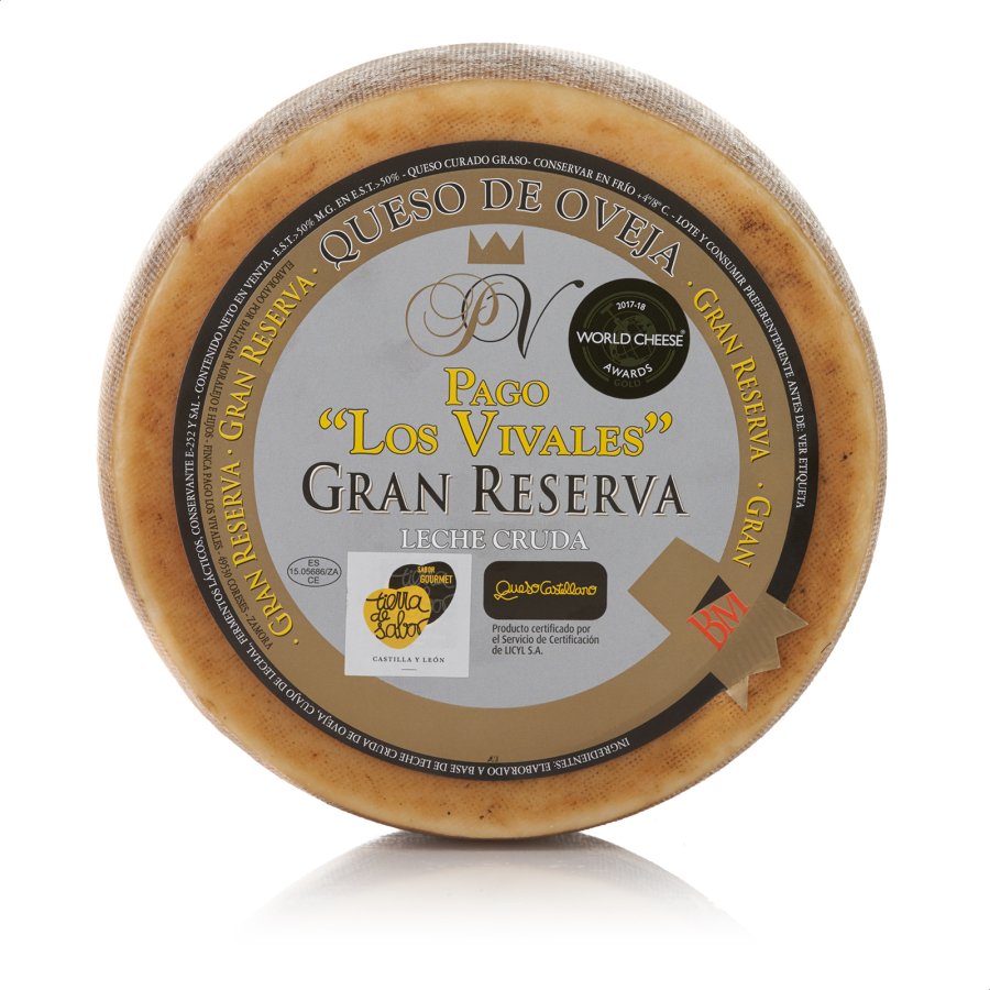 Queso oveja gran reserva PAGO LOS VIVALES kilo