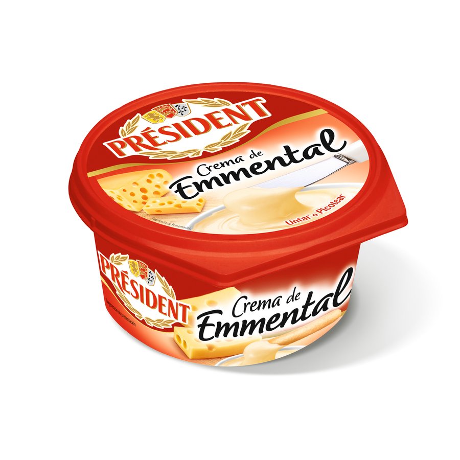 Crema queso emmental PRESIDENT 125 g