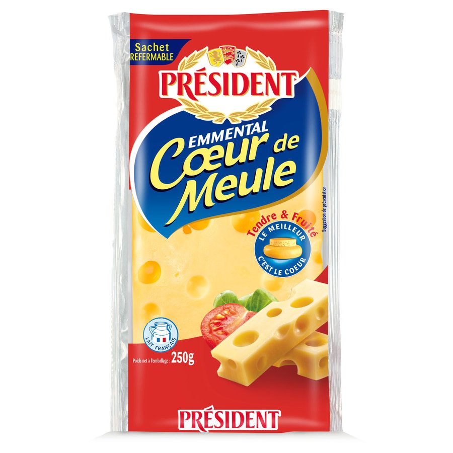 Queso emmental Coeur de Meule PRESIDENT 250 g