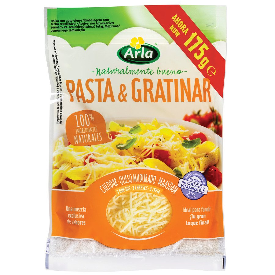 Queso rallado ARLA pasta 150 g