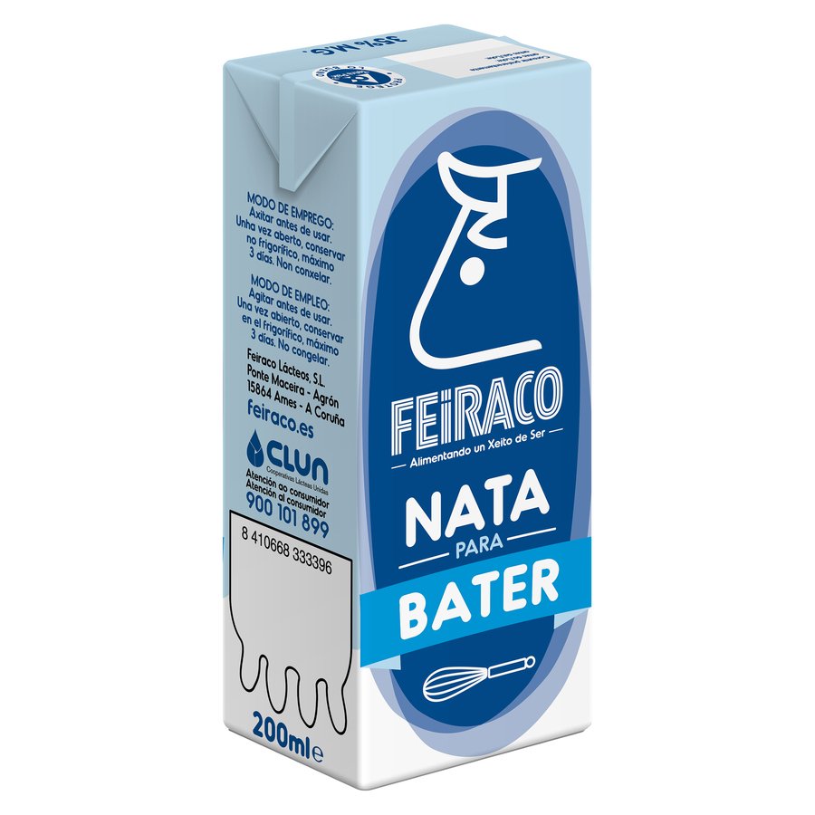 Nata líquida uht FEIRACO brik 200 ml