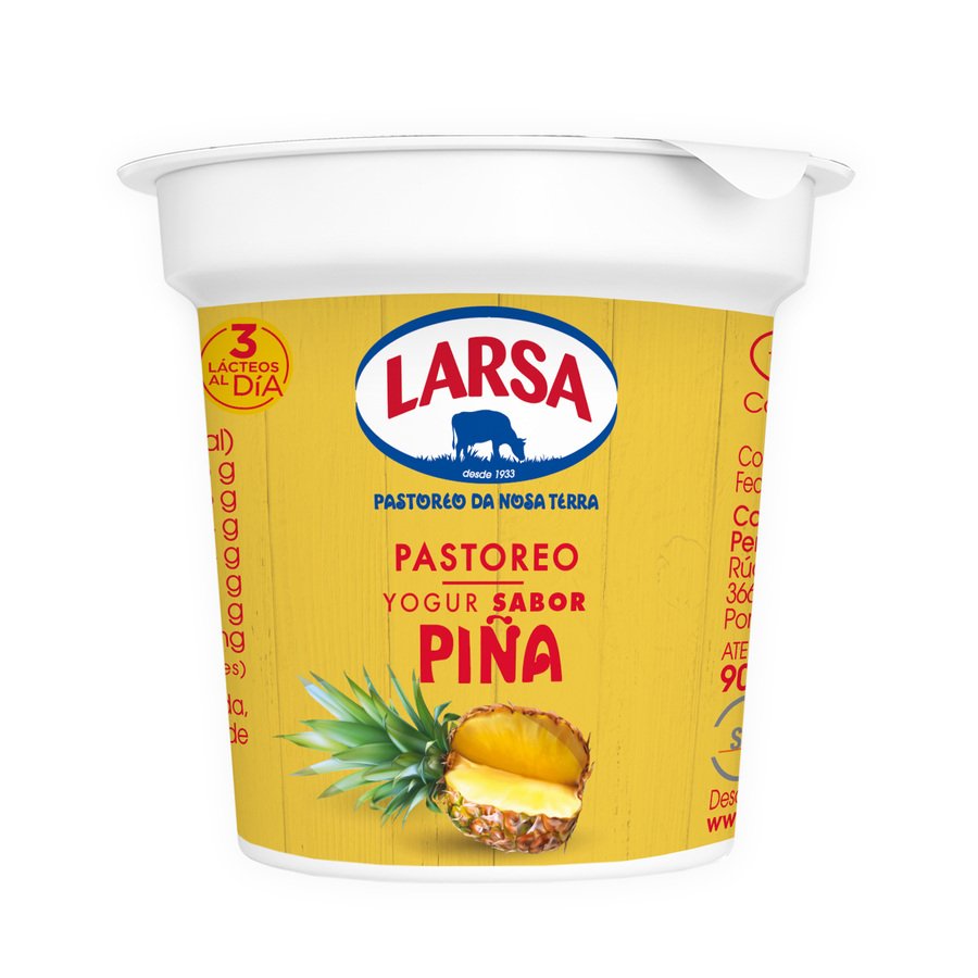 Yogur sabor piña LARSA vaso 125 g