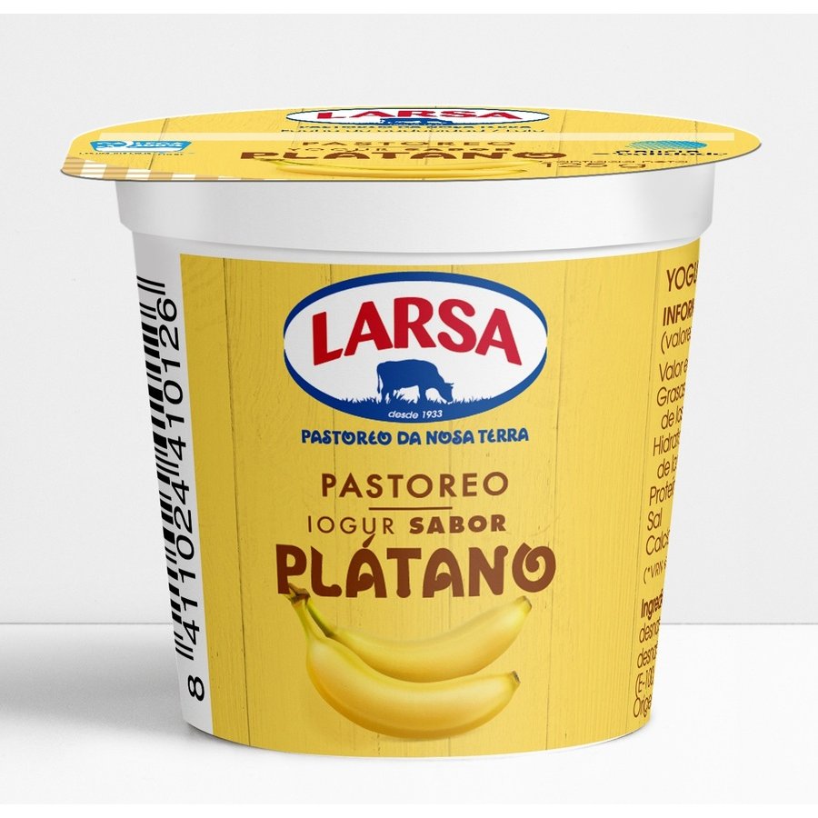 Yogur LARSA sabor plátano vaso 125 g