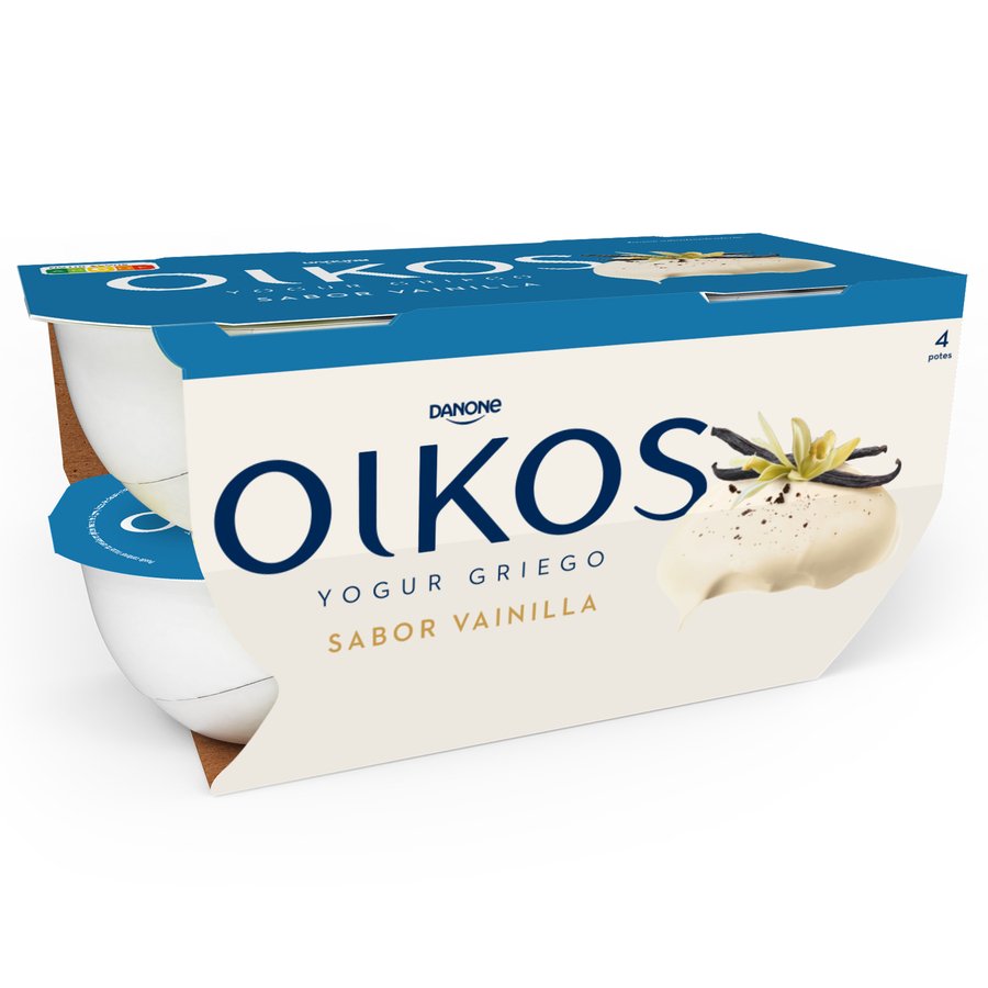 Yogur OIKOS DANONE sabor vainilla 4X110 g