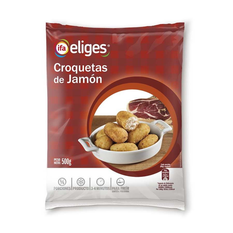 Croquetas de jamón IFA ELIGES bolsa 500 g