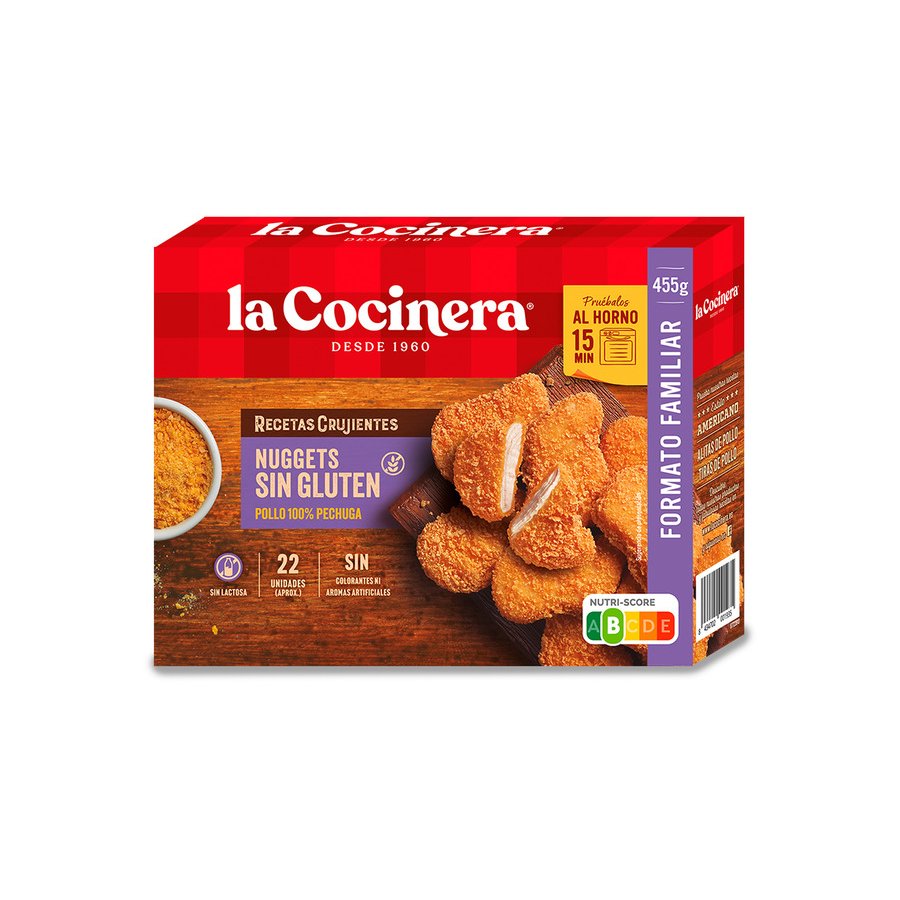 Nuggets sin gluten LA COCINERA 455 g