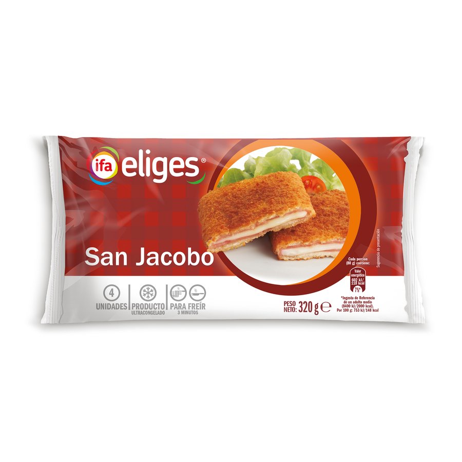 San Jacobo congelado IFA ELIGES 320 g