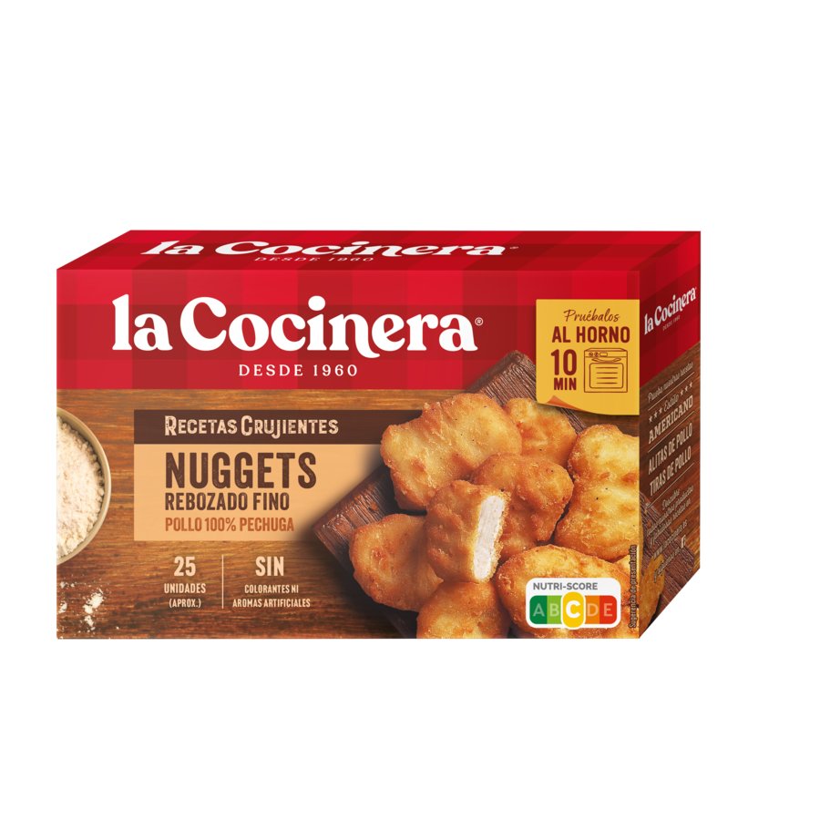 Nuggets pollo rebozado fino LA COCINERA  estuche 400 g