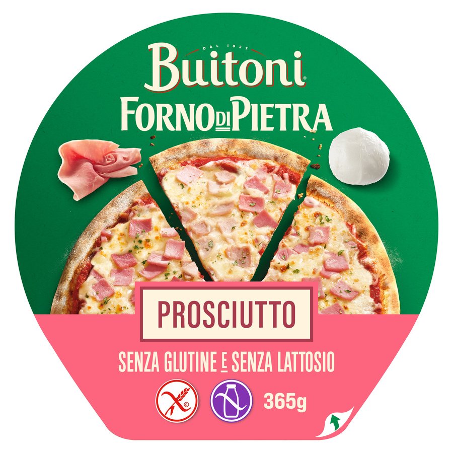 Pizza BUITONI jamón sin glúten sin lactosa 365 g