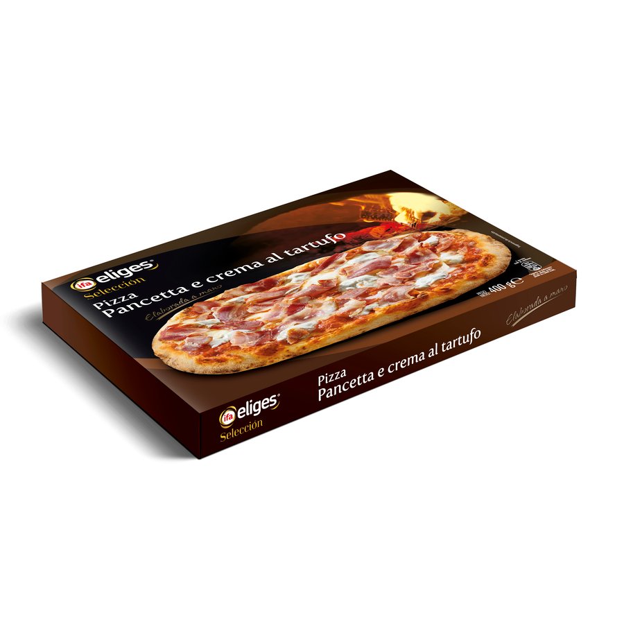 Pizza congelada pancetta crema tartufo IFA ELIGES selección 400 g