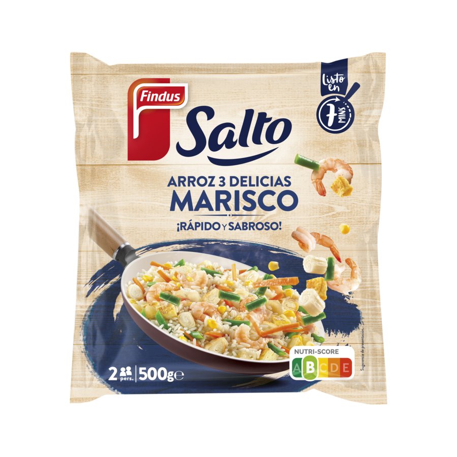 Salto arroz 3 delicias marisco FINDUS 500 g