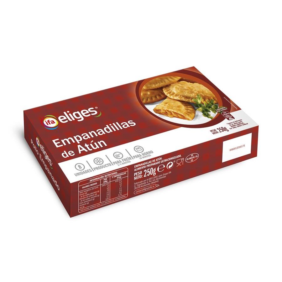 Empanadilla atún congelada IFA ELIGES 250 g