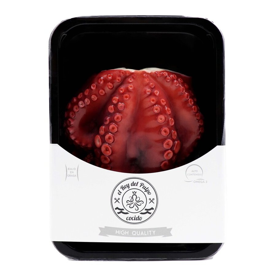 Medio pulpo cocido bandeja 300-400 g