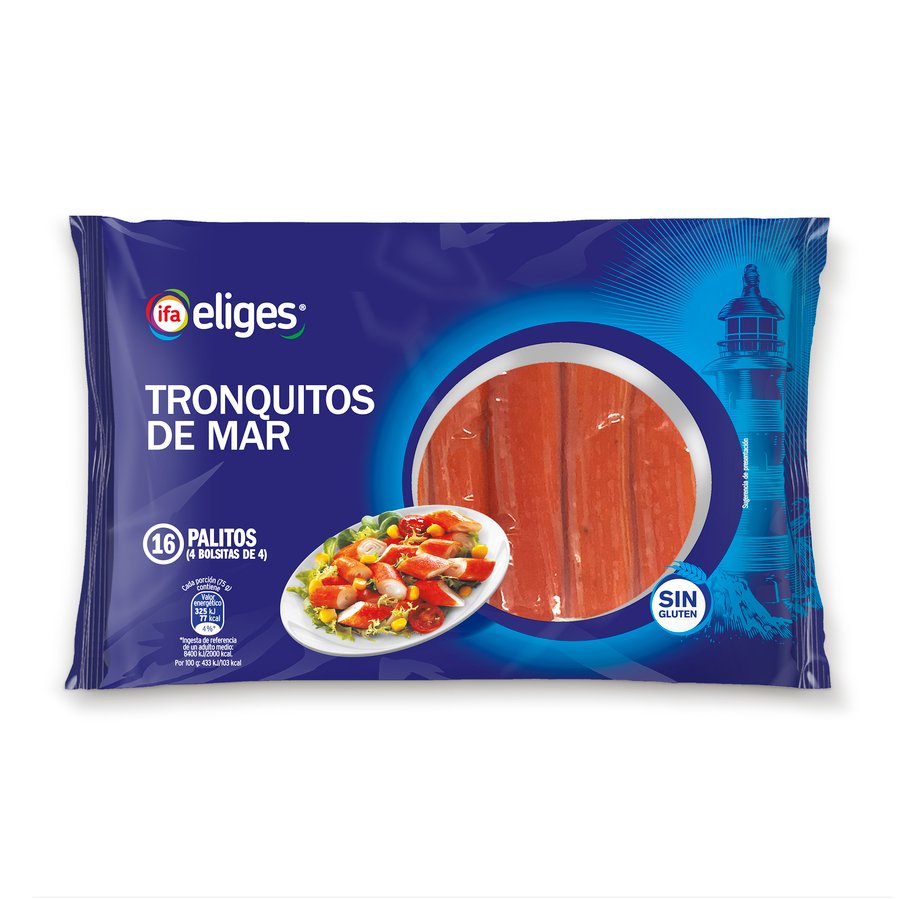 Tronquitos de mar refrigerados IFA ELIGES sin gluten 300 g