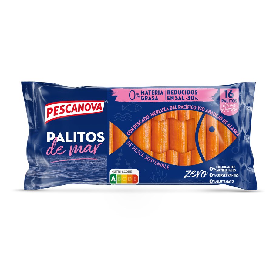 Palitos de mar PESCANOVA reducido en sal 305 g