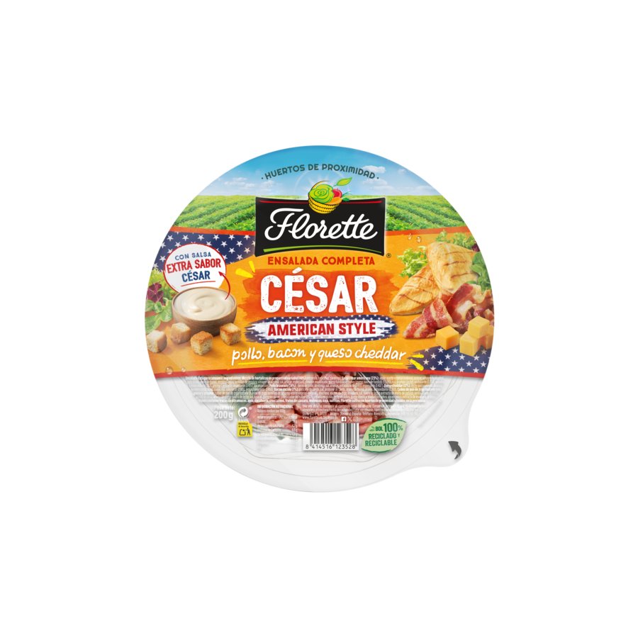 Ensalada completa césar americana stylo FLORETTE 200 g