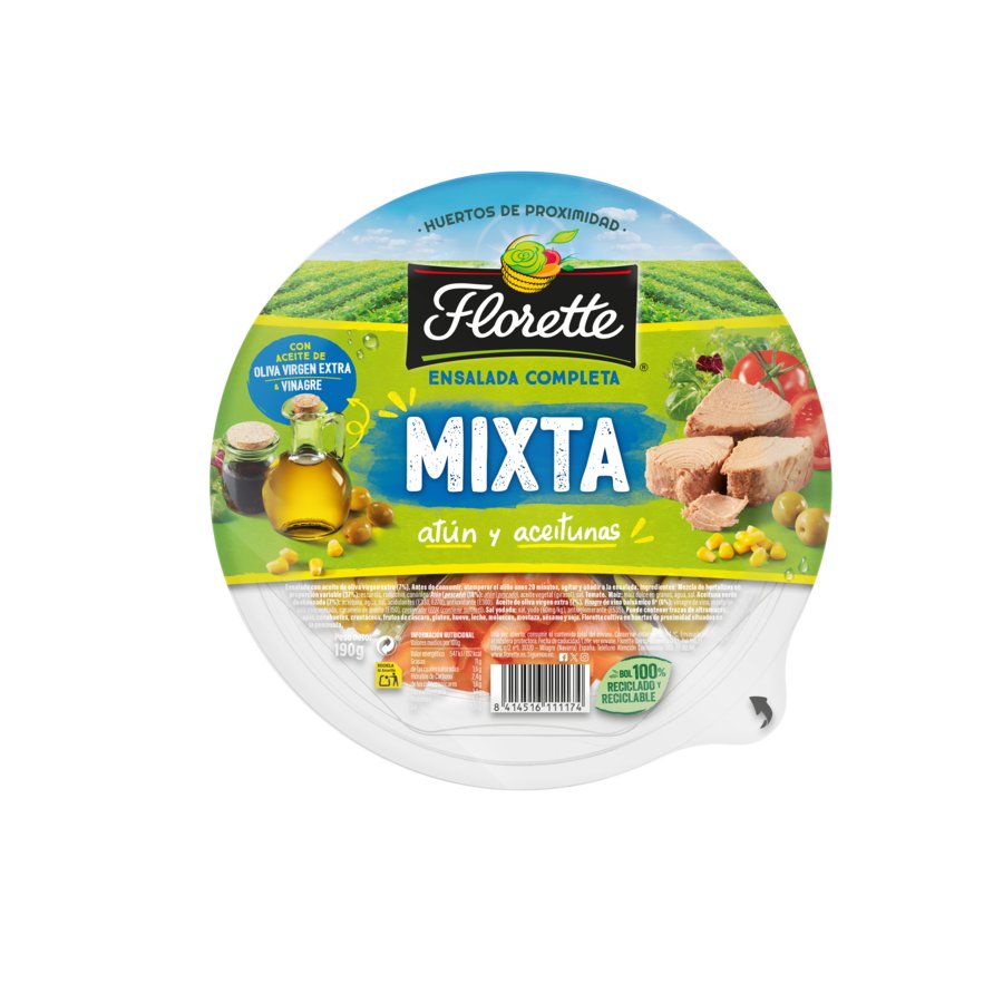 Ensalada completa mixta FLORETTE 190 g