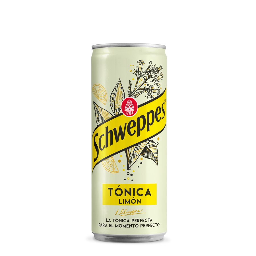 Tónica limón SCHWEPPES lata 330 ml