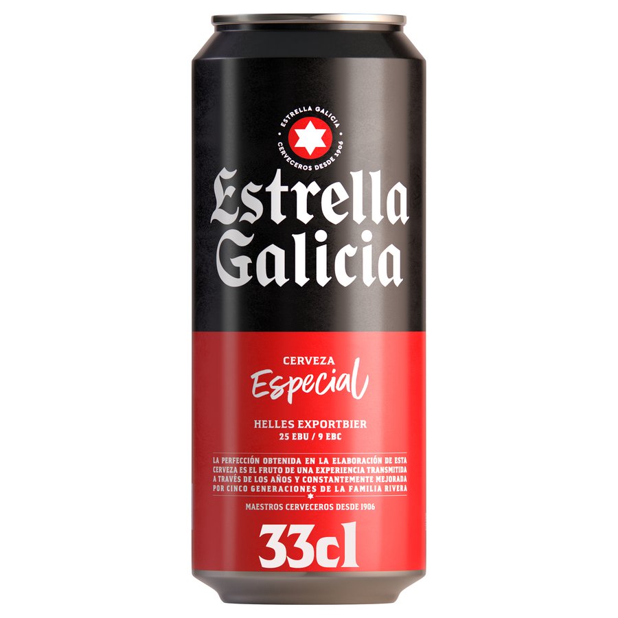 Cerveza ESTRELLA GALICIA lata 33 cl