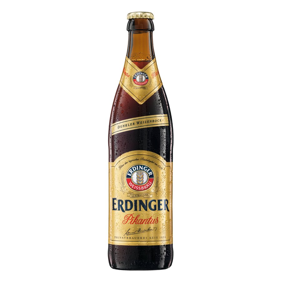 Cerveza alemana ERDINGER PIKANTUS botella 50 cl