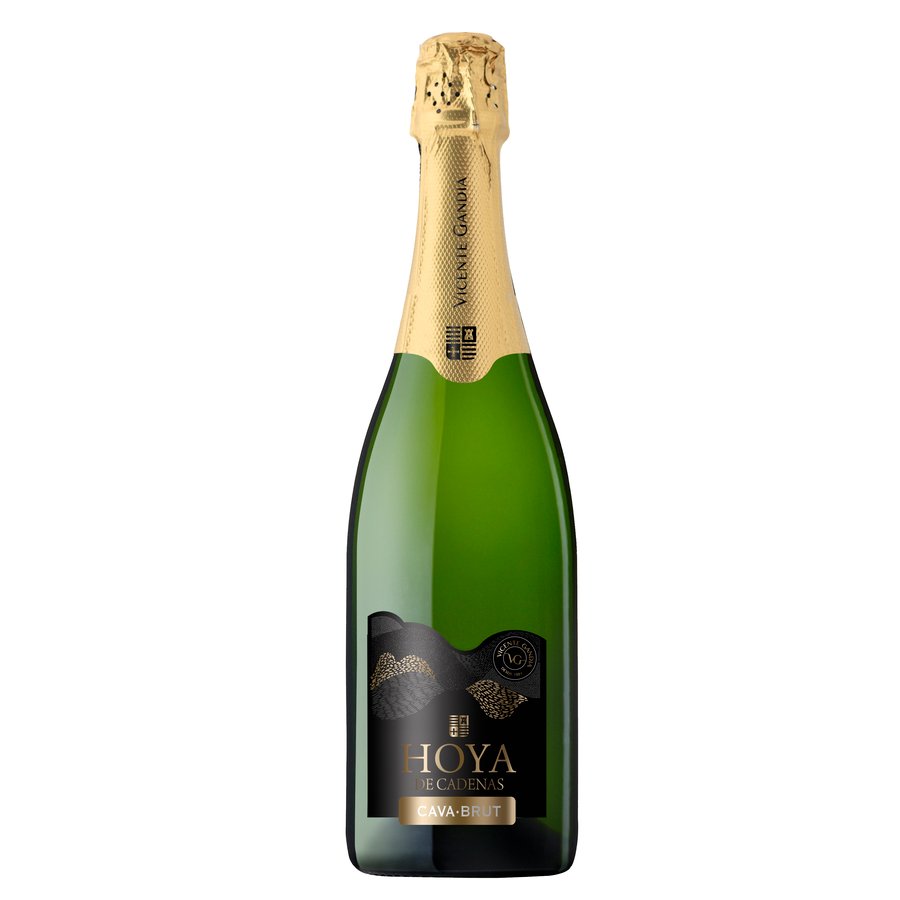 Cava Utiel Requena brut e/negra HOYA DE CADENAS botella 75 CL.