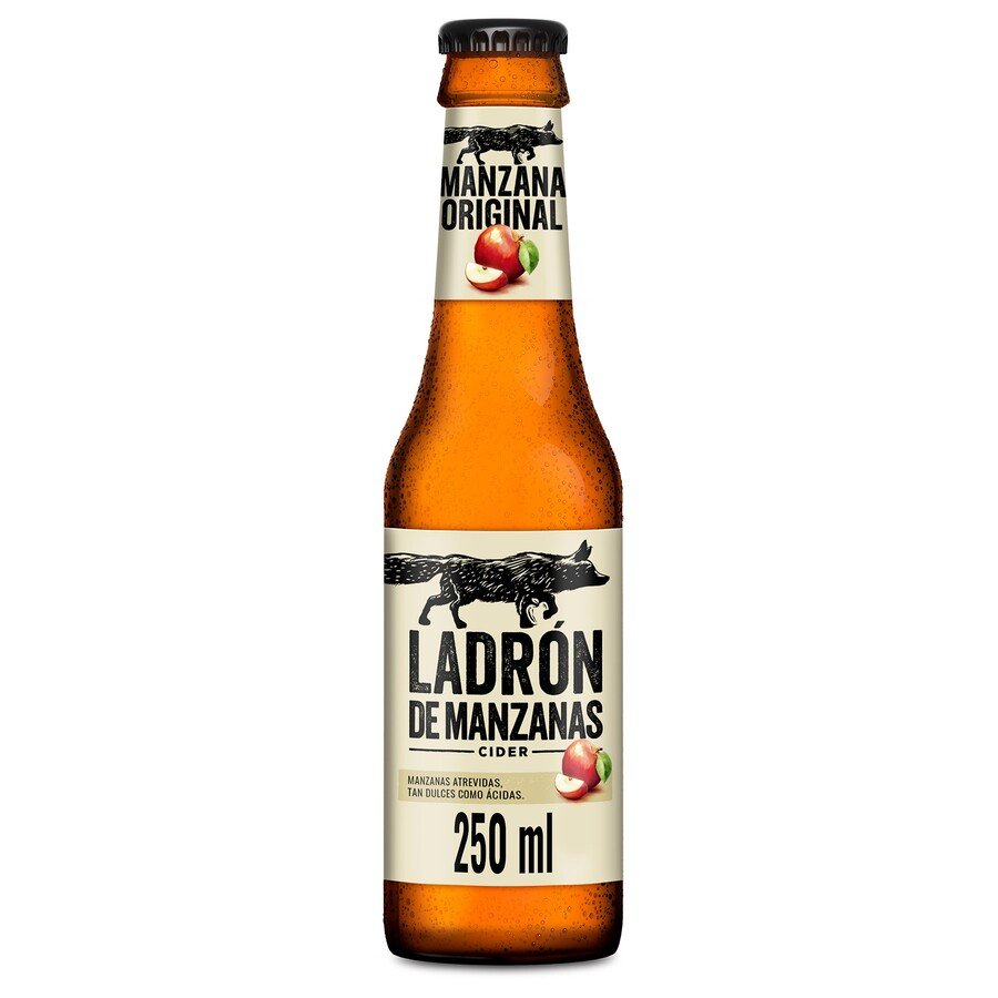 Cider LADRON DE MANZANAS manzana botellín 25 cl