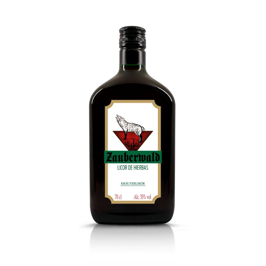 Licor de hierbas ZAUBERWALD botella 70 cl.