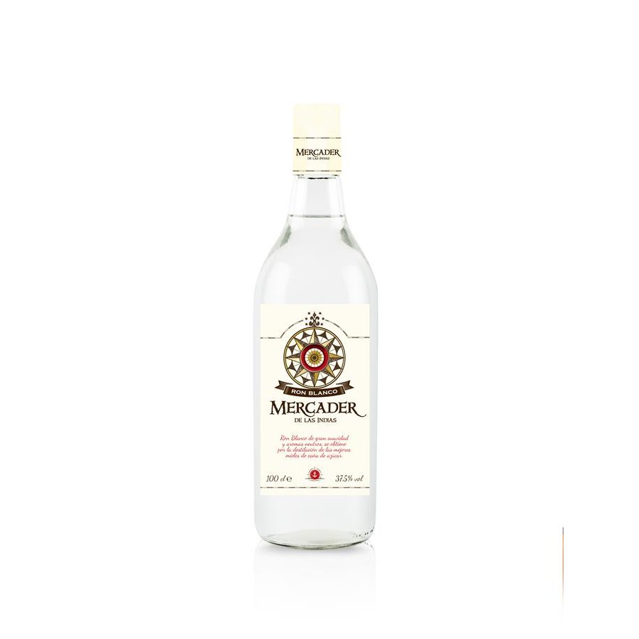 Ron blanco MERCADER DE LAS INDIAS botella 1 l