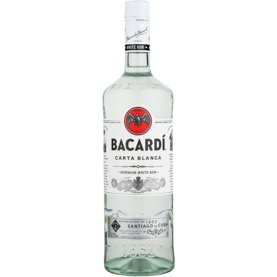 Ron BACARDI Carta Blanca botella 1 l