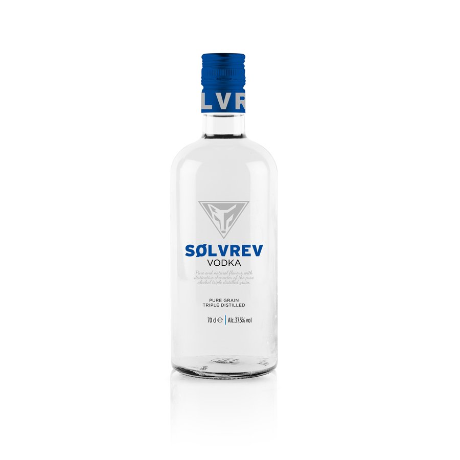 Vodka pure grain SOLVREV botella 70 cl.