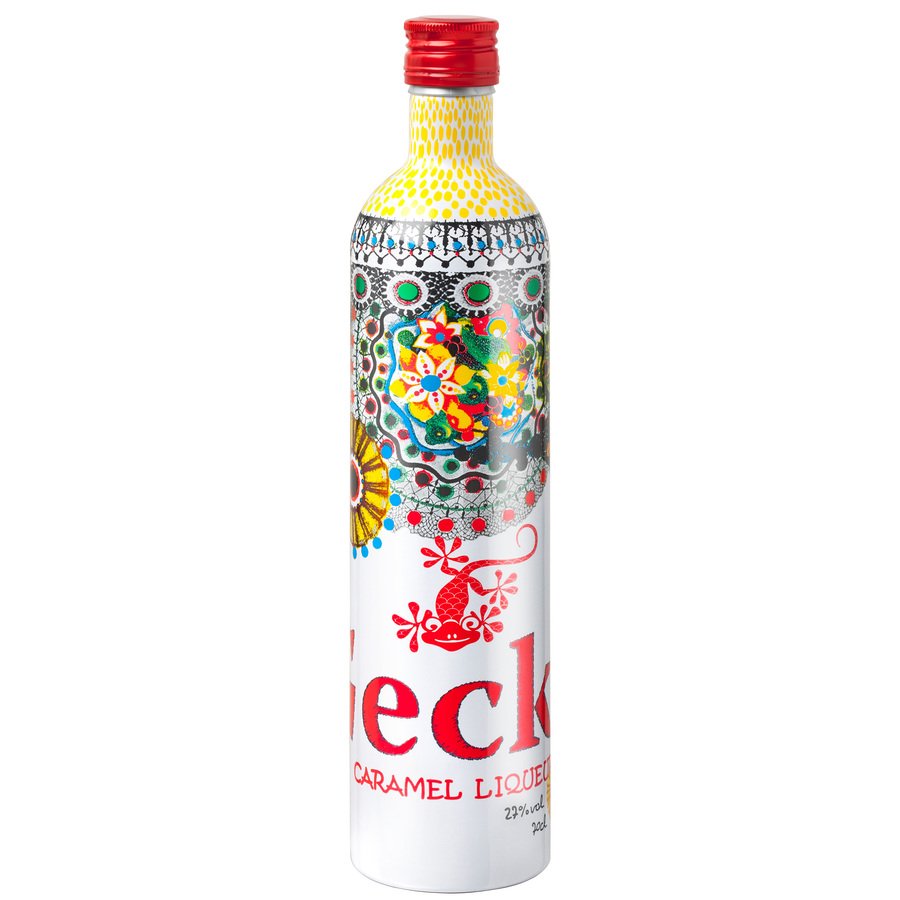 Vodka GECKO CARAMELO botella 70 cl