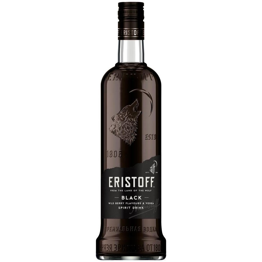 Vodka ERISTOFF black (negra) botella 70 cl