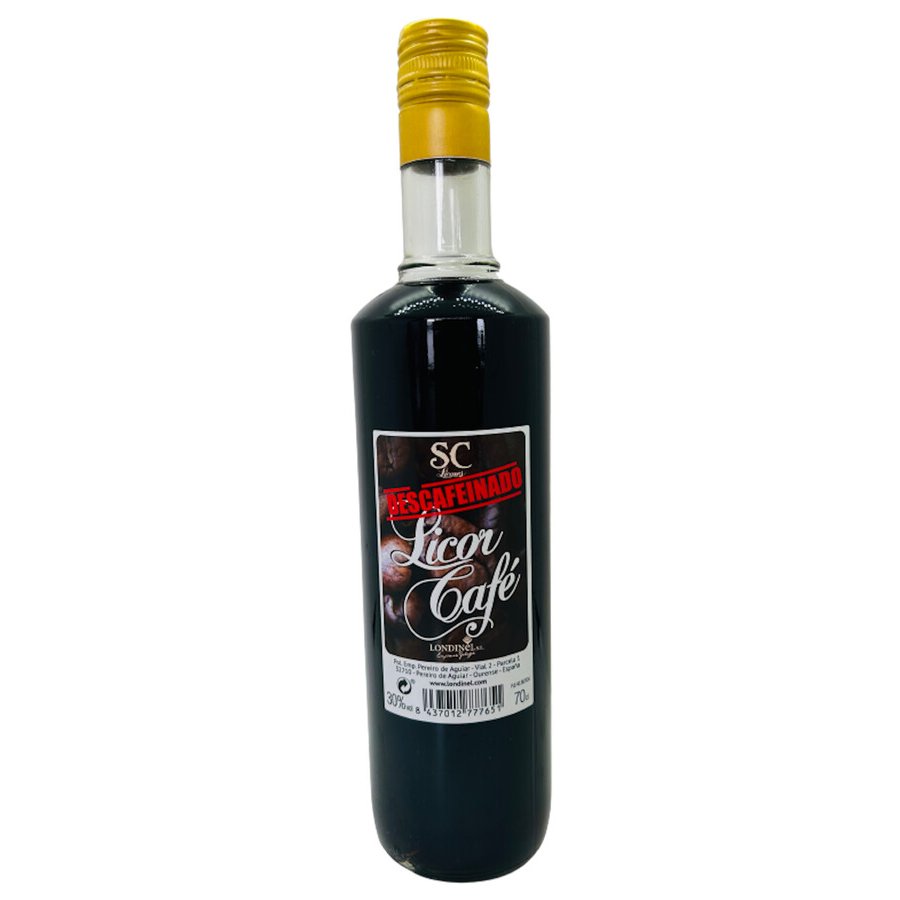 Licor café descafeinado LONDINEL botella 70 cl.