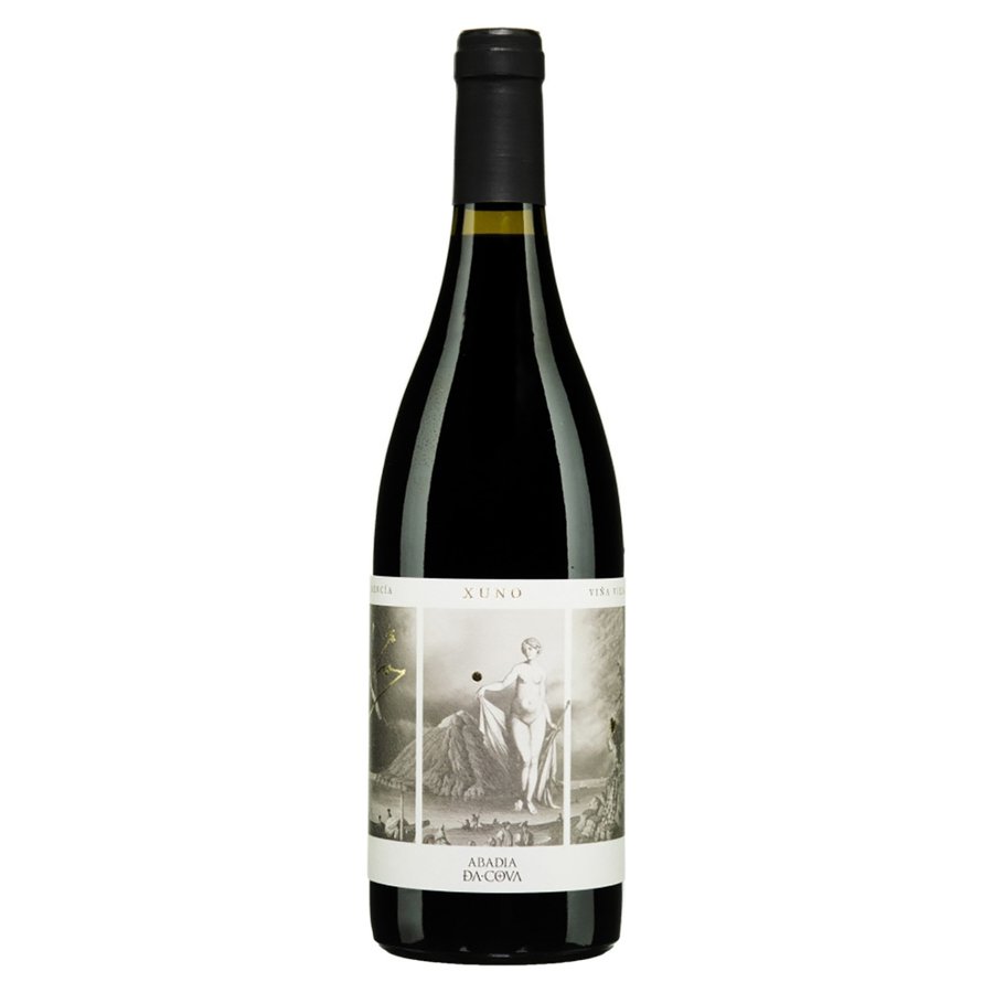 Vino D.O.Ribeira Sacra mencía ABADIA DA COVA xuno botella 75 cl.