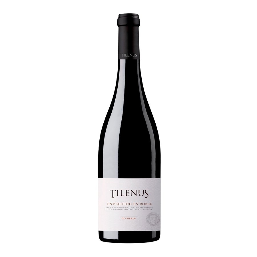 Vino Bierzo tinto TILENUS roble botella 75 cl.