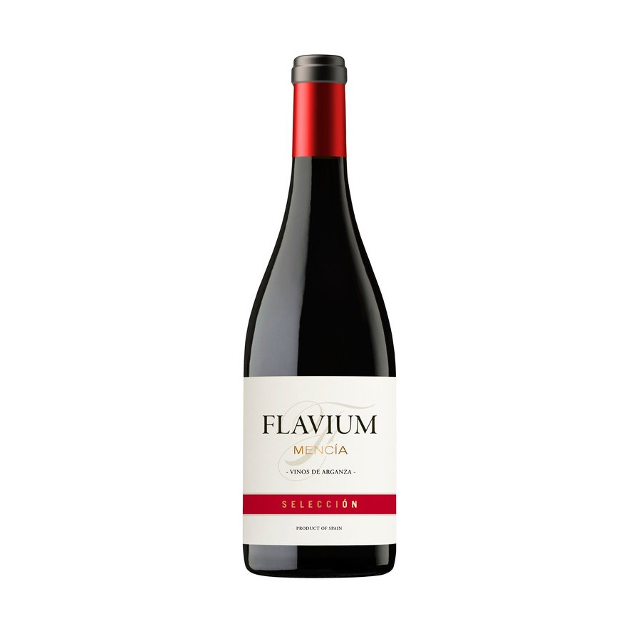 Vino tinto mencía crianza FLAVIUM botella 75 cl.