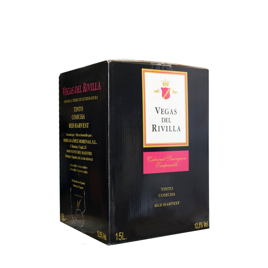 Vino tinto VEGAS DEL RIVILLA bag&box 15 l