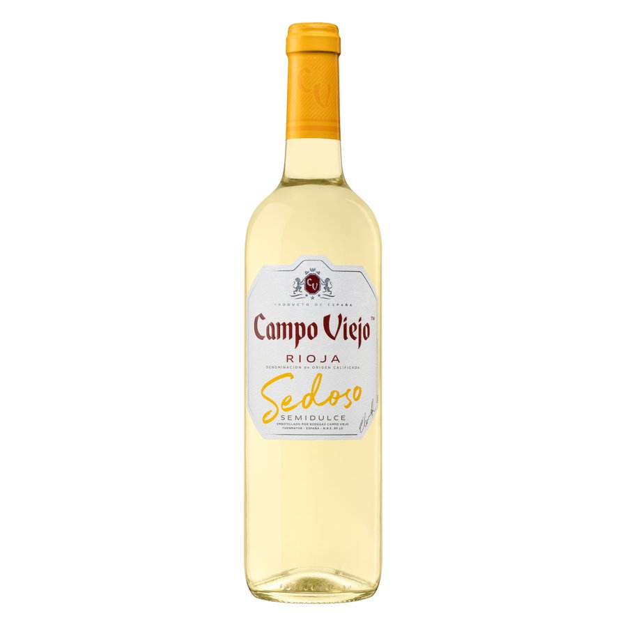 Vino D.O Rioja CAMPO VIEJO blanco semidulce botella 75 cl