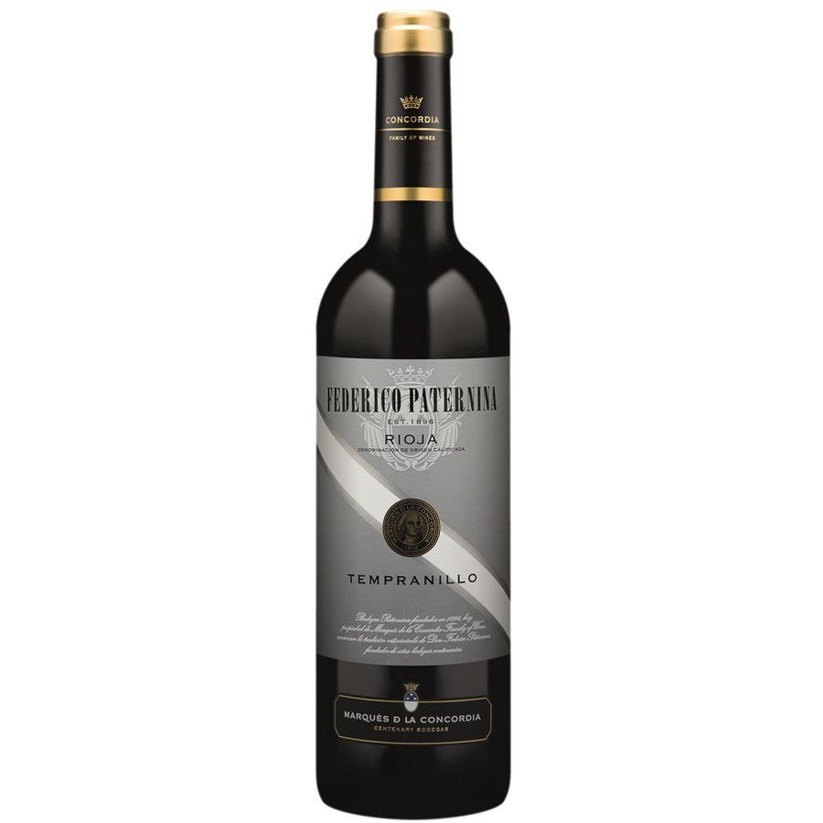 Vino D.O Rioja tempranillo FEDERICO PATERNINA botella 75 cl