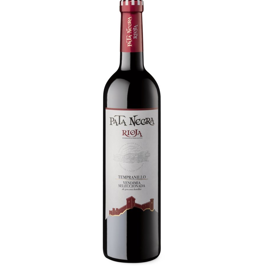 Vino D.O Rioja tinto PATA NEGRA selección botella 75 cl