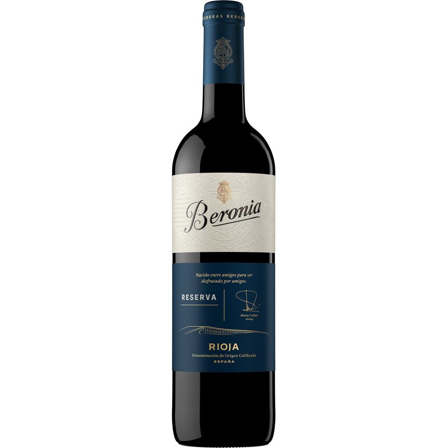 Vino Rioja BERONIA reserva botella 75 cl