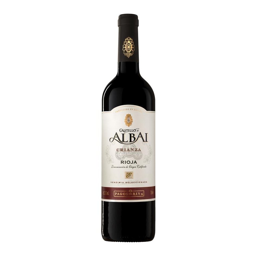 Vino D.O. Rioja CASTILLO DE ALBAI tinto crianza botella 75 cl