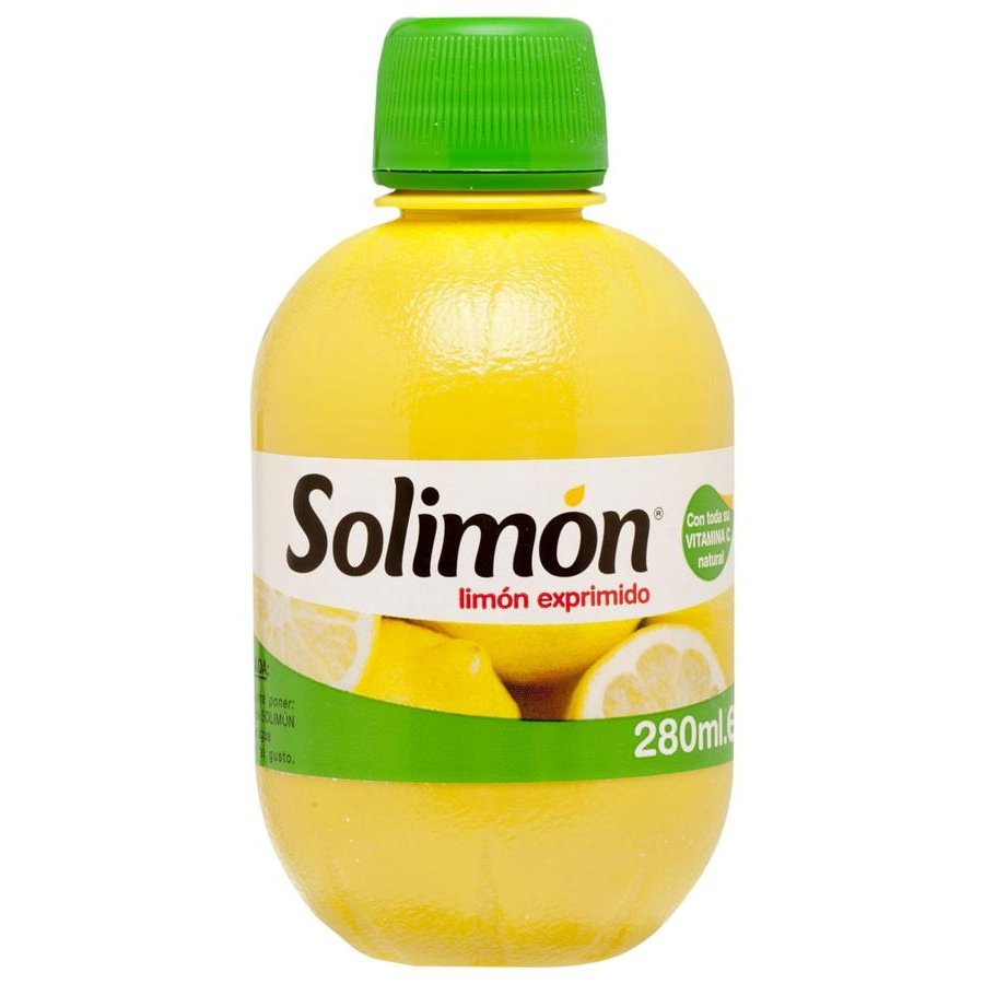 Zumo limón SOLIMON botellín pvc 280 ml.