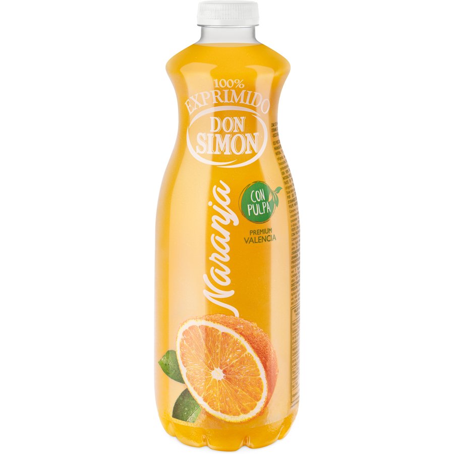 Zumo refrigerado DON SIMON naranja exprimida con pulpa 1 l